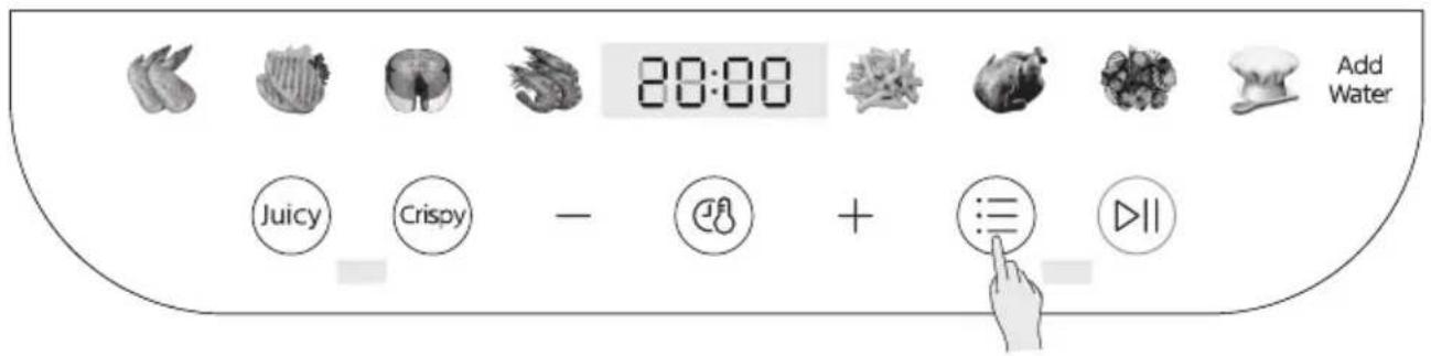 20:00 Juicy Crispy - + 三 ▷11 Add Water