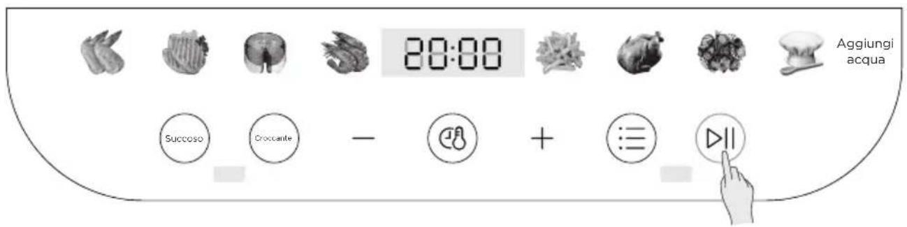 20:00 Aggiungi acqua Succoso Croccante - + ≡ ▷II