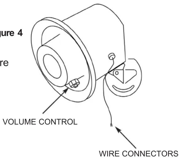 Figure 4 VOLUME CONTROL WIRE CONNECTORS