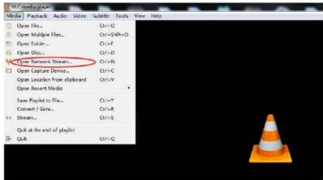 VVC media player Media | Playback | Audio | Video | Subtitle | Tools | View | Help Open File... Ctrl+O Open Multiple Files... Ctrl+Shift+O Open Folder... Ctrl+F Open Disc... Ctrl+D Open Network Stream... Ctrl+N Open Capture Device... Ctrl+C Open Location from clipboard Ctrl+V Open Recent Media Save Playlist to file... Ctrl+Y Convert / Save... Ctrl+R Stream... Ctrl+S Quit at the end of playlist: Quit Ctrl+Q