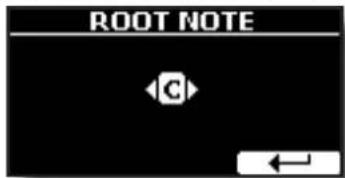 ROOT NOTE ←C ←