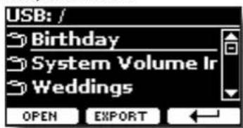 USB: / Birthday System Volume Ir Weddings OPEN EXPORT