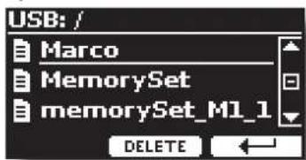 USB: / Marco MemorySet memorySet_M1_1 DELETE