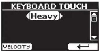 KEYBOARD TOUCH Heavy VELOCITY