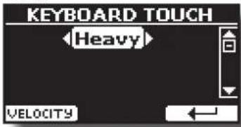 KEYBOARD TOUCH Heavy VELOCITY