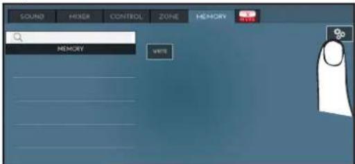 SOUND MIXER CONTROL ZONE MEMORY PICK MEMORY WRITE