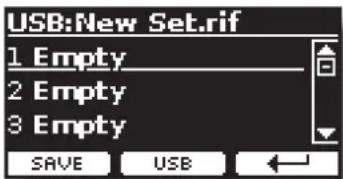 USB:New Set.tif 1 Empty 2 Empty 3 Empty SAVE USB
