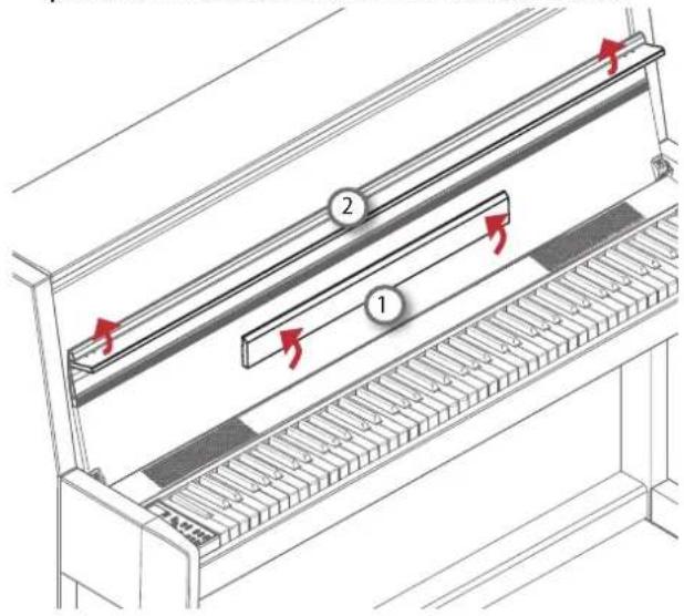 Technical diagram of a conveyor belt system with labeled components and directional arrows indicating flow or movement.