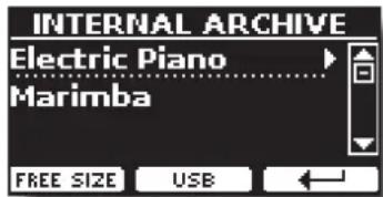 INTERNAL ARCHIVE Electric Piano Marimba FREE SIZE USB