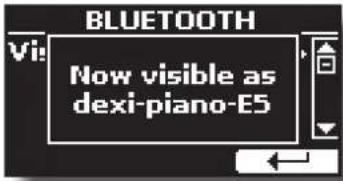 BLUETOOTH Vi: Now visible as dexi-piano-E5