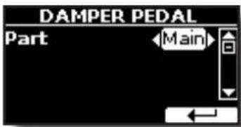 DAMPER PEDAL Part Main