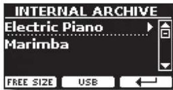 INTERNAL ARCHIVE Electric Piano Marimba FREE SIZE USB