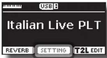 USB Italian Live PLT REVERB SETTING T2L EDIT