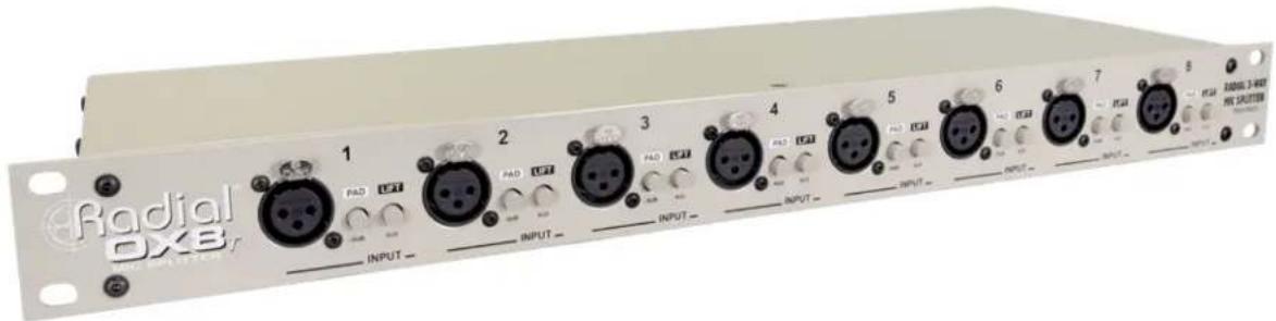 Radial Engineering OX8 - Eight Channel • Transformer Isolated • Microphone Splitter - 1