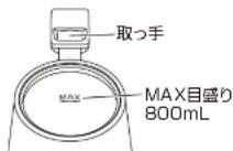 Yamazen NEKM-C1281 - ケトルに 水 を 入れる - 1