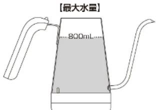 Yamazen NEKM-C1281 - ケトルに 水 を 入れる - 3