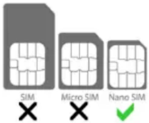 SIM Micro SIM Nano SIM