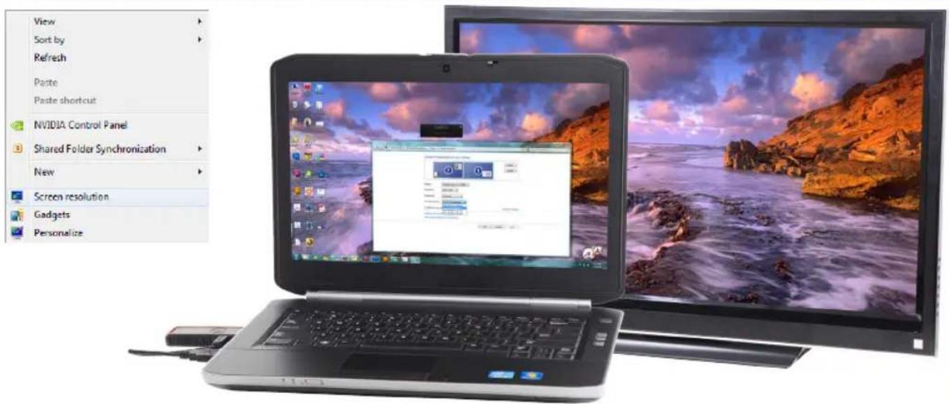 View Sort by Refresh Paste Paste shortcut NVIDIA Control Panel Shared Folder Synchronization New Screen resolution Gadgets Personalize