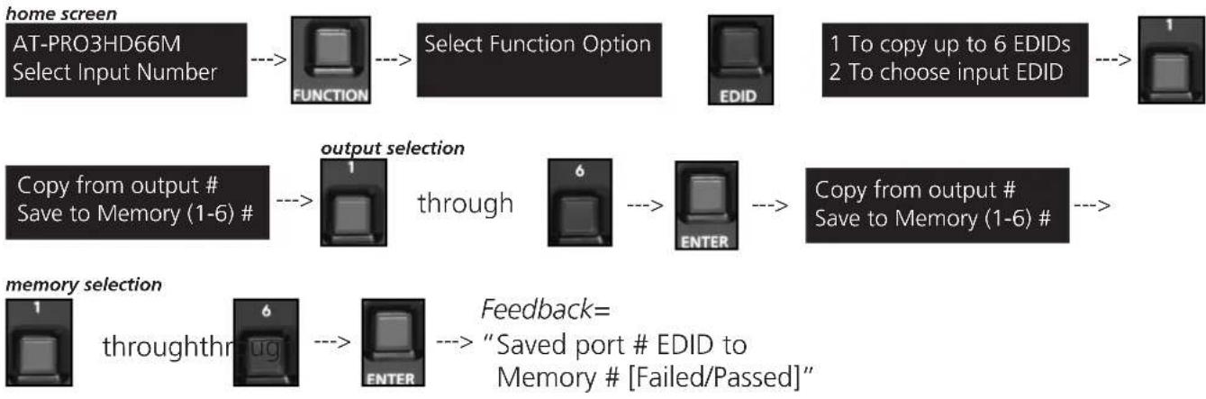 Atlona AT-PRO3HD66M - Step 1: copy an EDID - 1