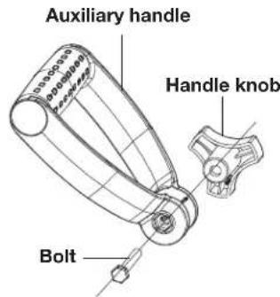 Sun Joe 24V-LT12-LTE - Fitting the Auxiliary Handle - 1