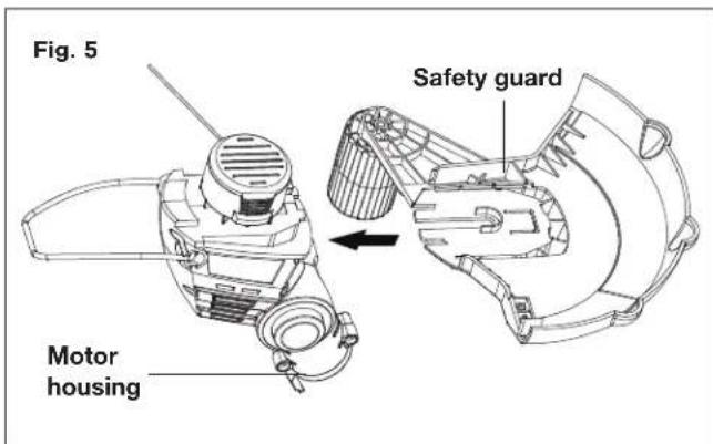 Sun Joe 24V-LT12-LTE - Fitting the Safety Guard - 1