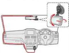 Diagram showing car dashboard and sensor device with Chinese labels