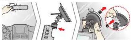 Diagram illustrating car safety instructions with labeled parts and directional arrows indicating movement