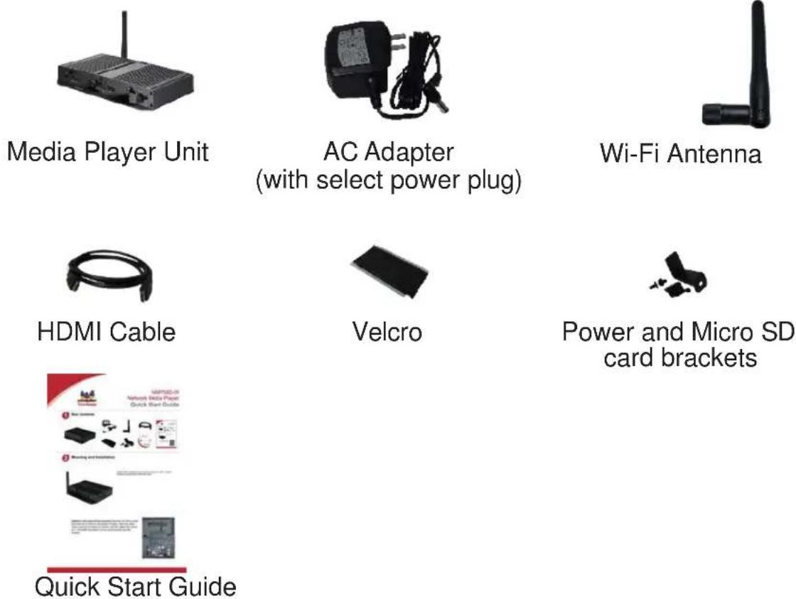 VIEWSONIC NMP599-W-2 - Package contents - 1