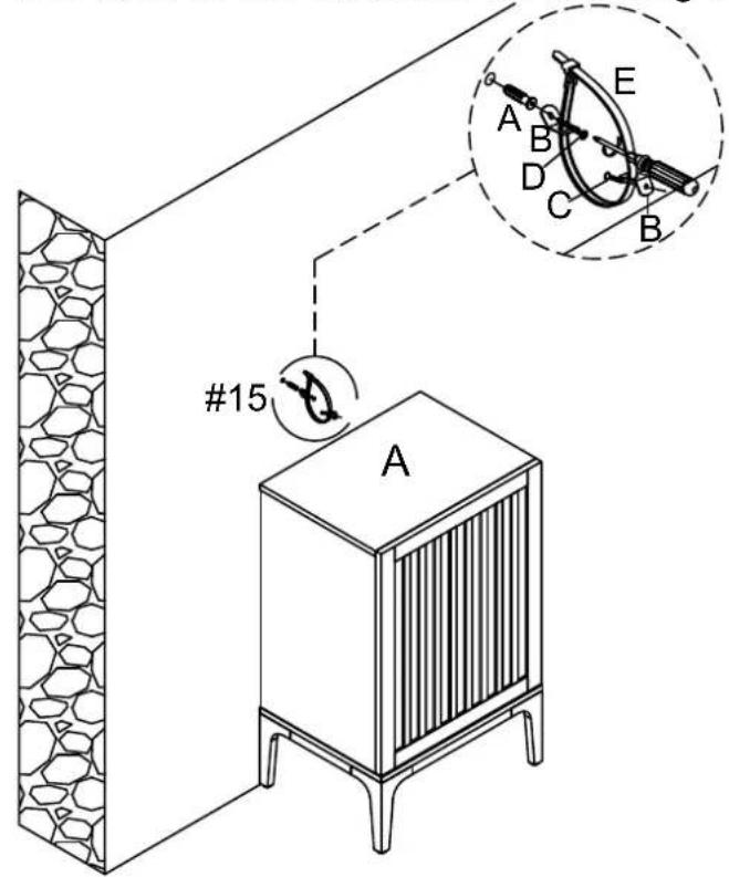 Crosley Asher CF1141 - SAFETY WALL STRAP INSTALLATION - 1