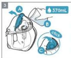 3 A B 370mL click C