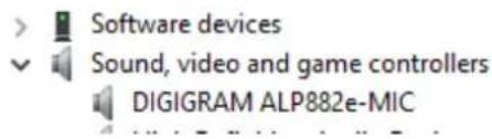 Software devices Sound, video and game controllers DIGIGRAM ALP882e-MIC