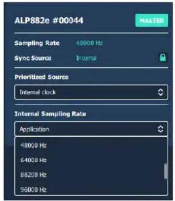 Digigram ALP882e - 9.1Samplingclockmanagement - 2