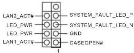 ASROCK Rack D2163D4I2-2T - HDLED (Hard Drive Activity LED): - 1