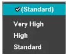 (Standard) Very High High Standard