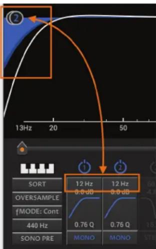 MAAT thEQorange - Textual vs Manual Frequency Settings - 1
