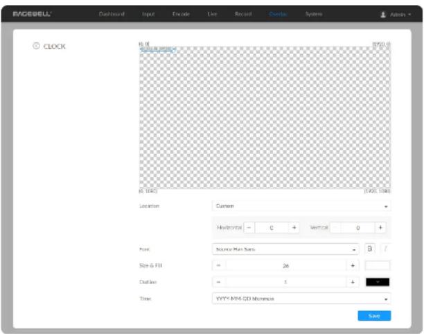 RAGEWELL® Backbound Input Encode Live Record Overlay Systems Admin CLOCK R: 0 (1201.0) Current mode R: (1040) (1203, 1508) Location Current Havlenova - - - Vertical - + Point: Source Plan Sets - B Size & Fill = - 26 + Outline = - 5 + Time: YYYY-MM-DD Nomine - Save