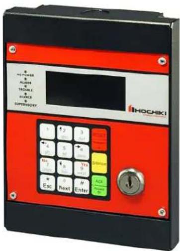 HOTPOWER ALARM TROUBLE SOURCE SUPERSORY HOCHIKI 1 2 3 4 5 6 No. 7 Yes Esc Next Enter Ack OK