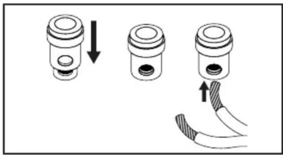 Origin Acoustics CSUB10N - 3) Attach the Wire to the Enclosure - 1