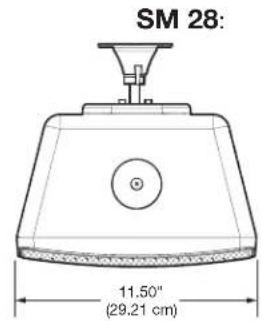 SM 28: 11.50" (29.21 cm)