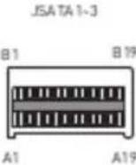 MSI S1201 - JSATA1-3: Slimline SAS 4i Connectors - 1