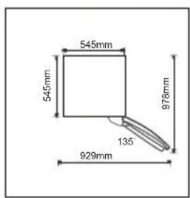 545mm 545mm 978mm 135 929mm