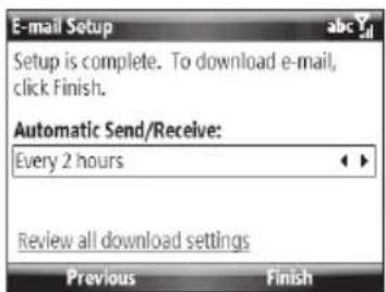 SAMSUNG Code - Set up e-mail - 5