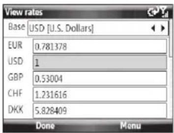 SAMSUNG Code - Currency — Reviewing/Editing Exchange Rates - 2