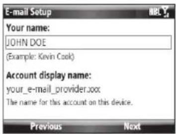 SAMSUNG Code - Set up e-mail - 4