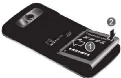 SAMSUNG Code - Installing the Battery - 2