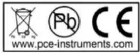 PCE Instruments VE 350HR - Disposal - 1