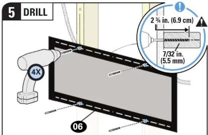 5 DRILL 4X 2 ¾ in. (6.9 cm) 7/32 in. (5.5 mm) 06