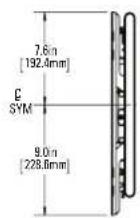 SANUS VDLT17 - Dimensions in. [mm] - 8