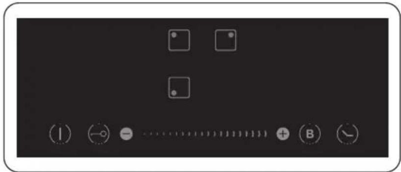 Device status screen with icons for battery, clock, and function buttons