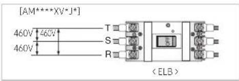 [AM***XV*J*] 460V 460V 460V T S R < ELB >